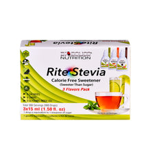 Load image into Gallery viewer, Rite Stevia Liquid Drops Multi-Flavor Combo Pack A : Chocolate, Cinnamon & Plain